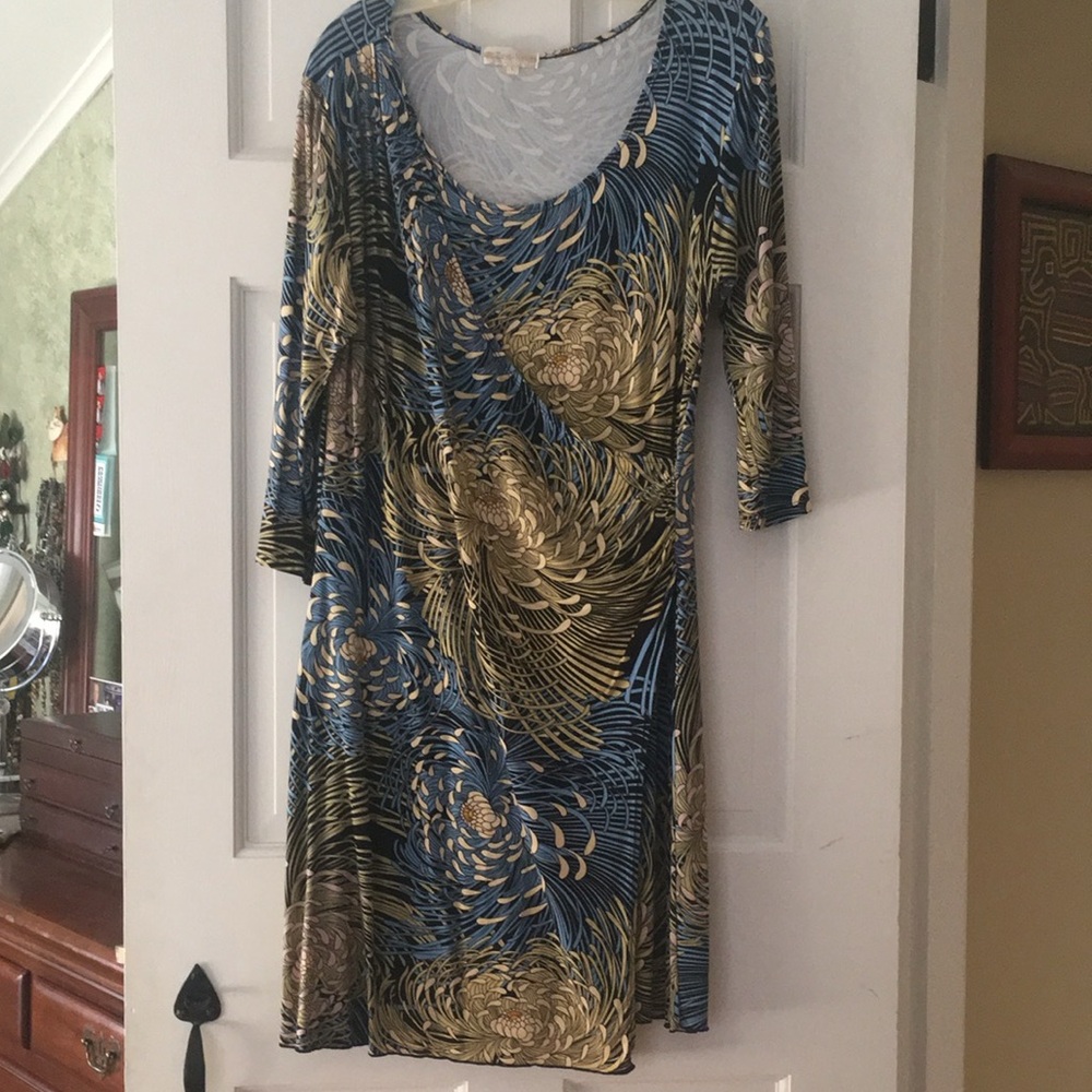 Zen Knits Faux Wrap Dress Large L